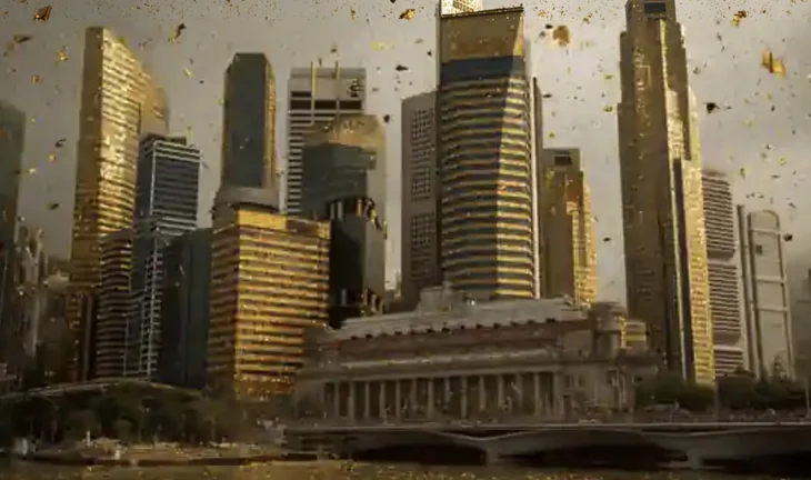 golden buildings Singapore 