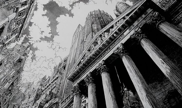 city of London pen and ink 