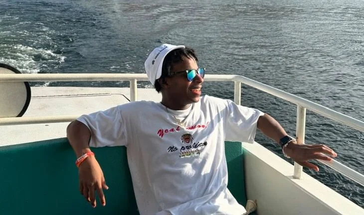 A man on a boat