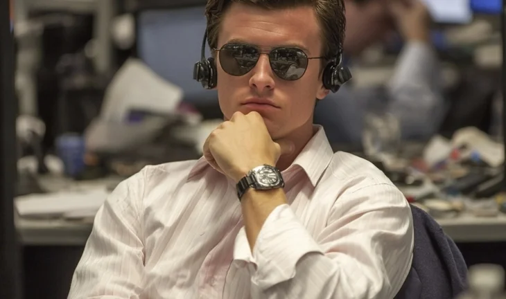 a man on a trading floor