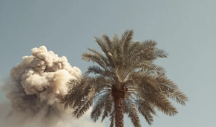 palm tree dubai explosion 