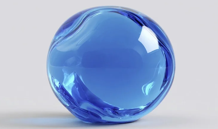 a blue blob