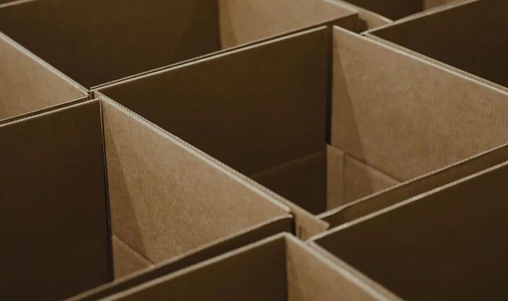cardboard boxes
