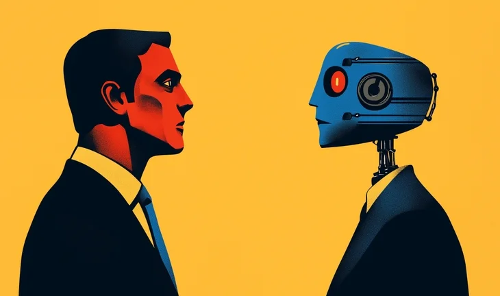 A hedge fund trader using AI