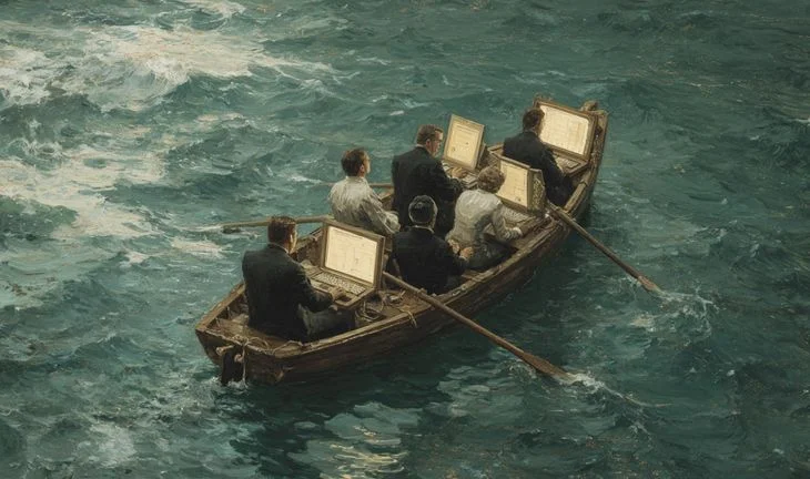 bankers in a boat 